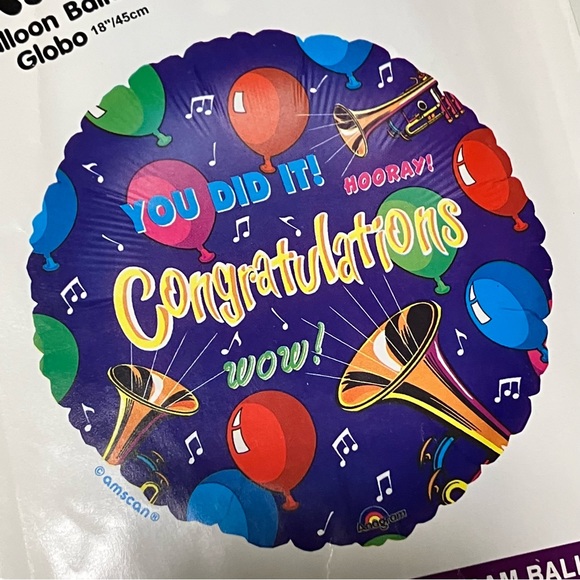 Anagram Congratulations 18" Balloon NEW - Picture 2 of 6